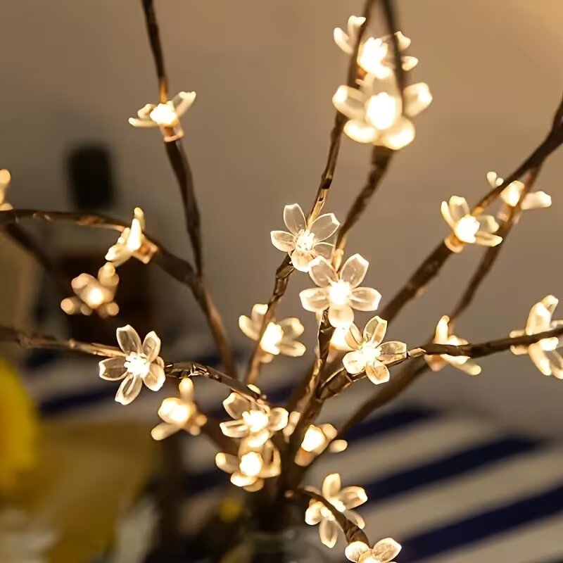 1/2 adet 20LED kiraz çiçeği ağ - Home Decor Outdoor incelemesi ve fiyatı