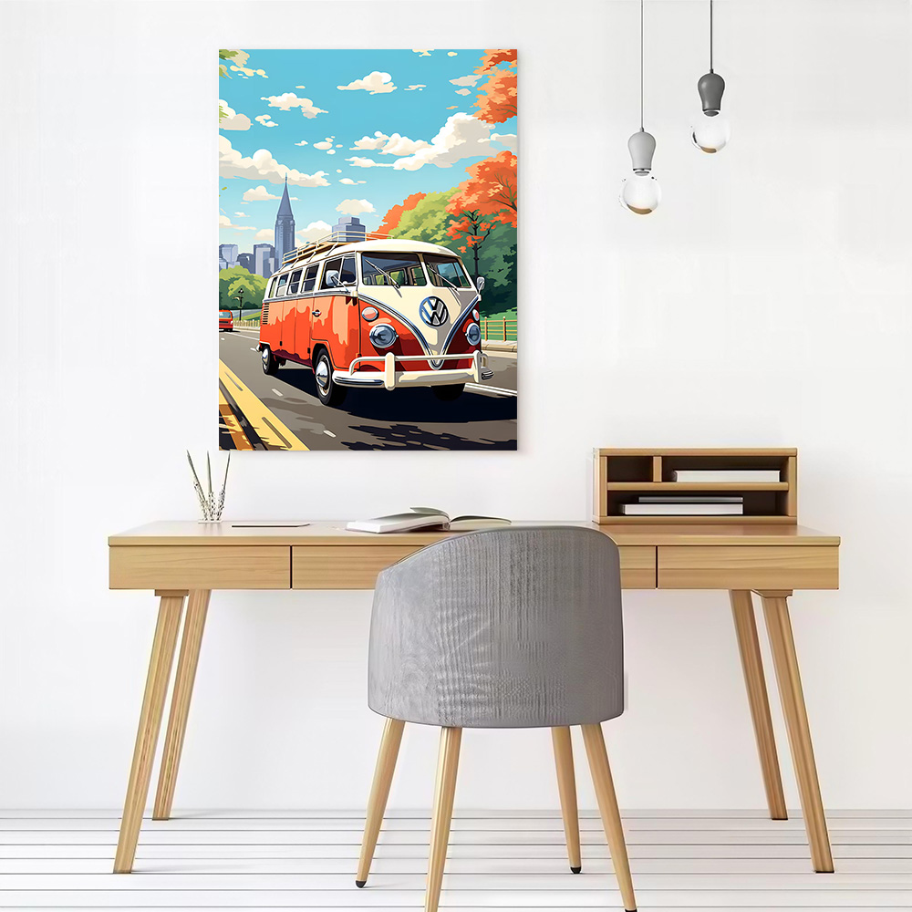 Alman Araba Otobüs Şehir Vektö - Home Decor Vector incelemesi ve fiyatı