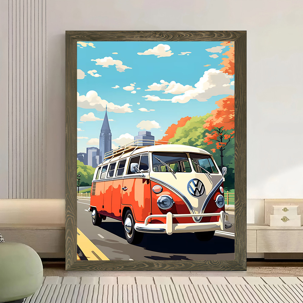 Alman Araba Otobüs Şehir Vektö - Home Decor Vector incelemesi ve fiyatı