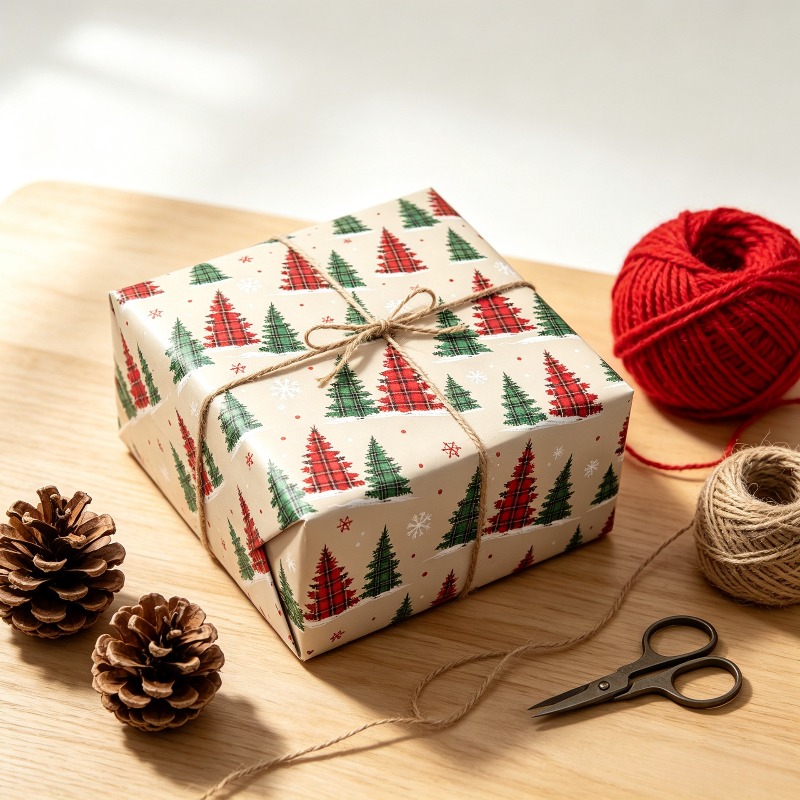 Noel Hediye Kağıdı |   Kırmızı - Home Decor Xmas Tree incelemesi ve fiyatı