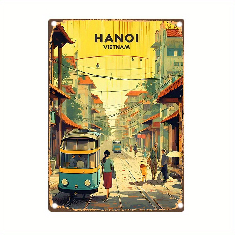 Klasik Hanoi Vietnam Sokak Gör - Home Decor Vietnam incelemesi ve fiyatı