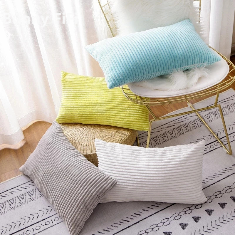 Kadife çizgili minder örtüsü 3 - Home Decor Aesthetic Pinterest incelemesi ve fiyatı