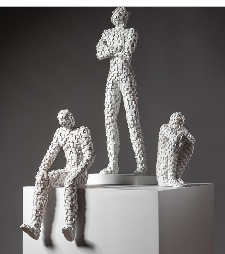 Mozaik Figürler Heykel Soyut S - Abstract Sculpture Resin incelemesi ve fiyatı
